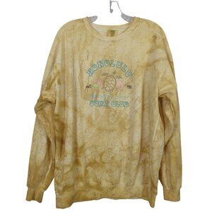 Comfort Colors Honolulu Surf Club Retro Sweatshirt L Tie Dye Turtle Graphic